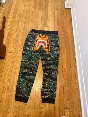 A Bathing Ape Camo Tiger Sweatpants